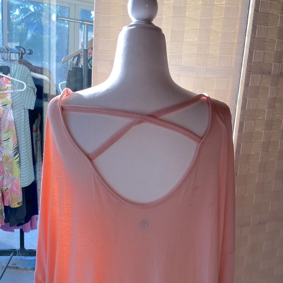 GAIAM BALLET BARBIE PINK LONG SLEEVE T SHIRT  TUNIC WITH SCOOP NECK Sz S… - Picture 3 of 12